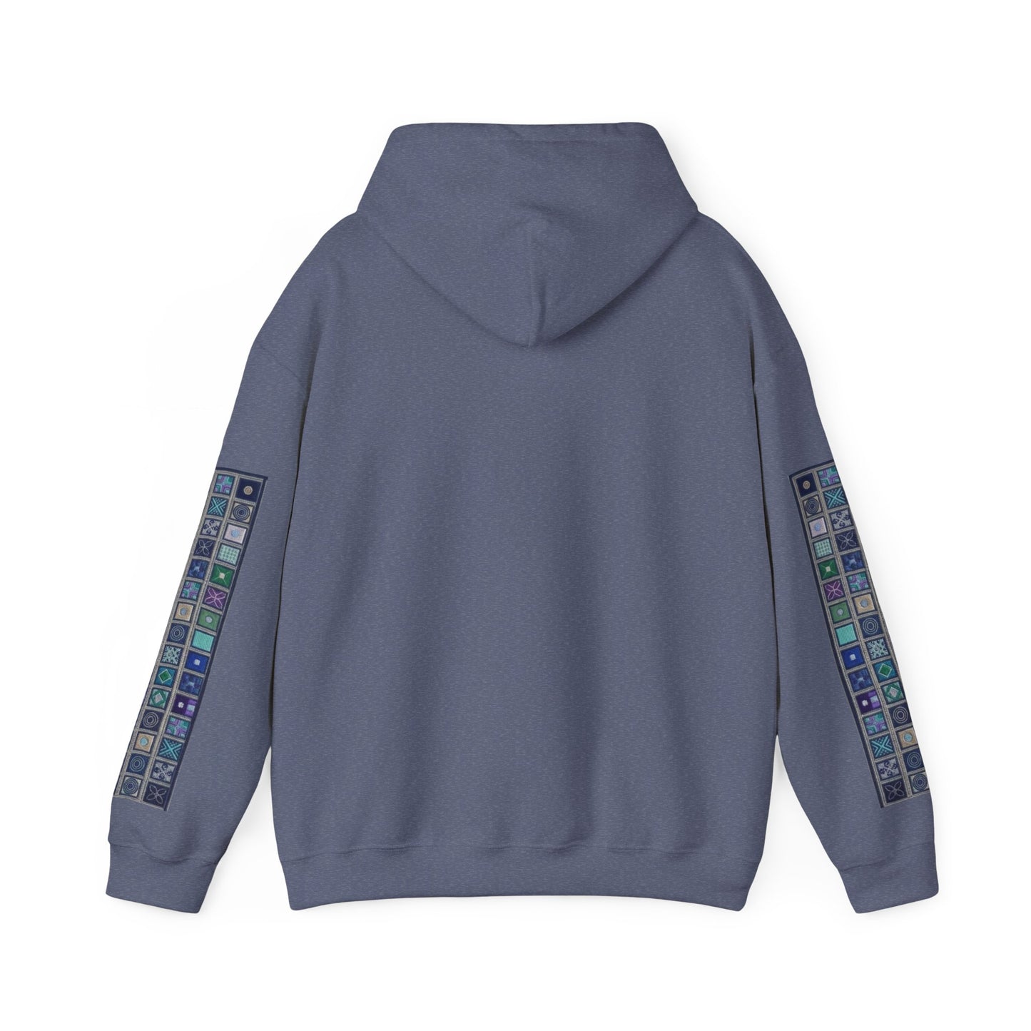 Persian Paisley Calligraphy Hoodie | Paisley Sleeve Graphic Hoodie