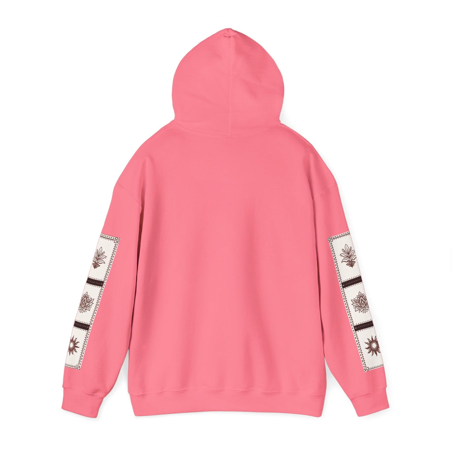 قدم_نیاز Arabic Calligraphy Hoodie | Floral Sleeve Pattern