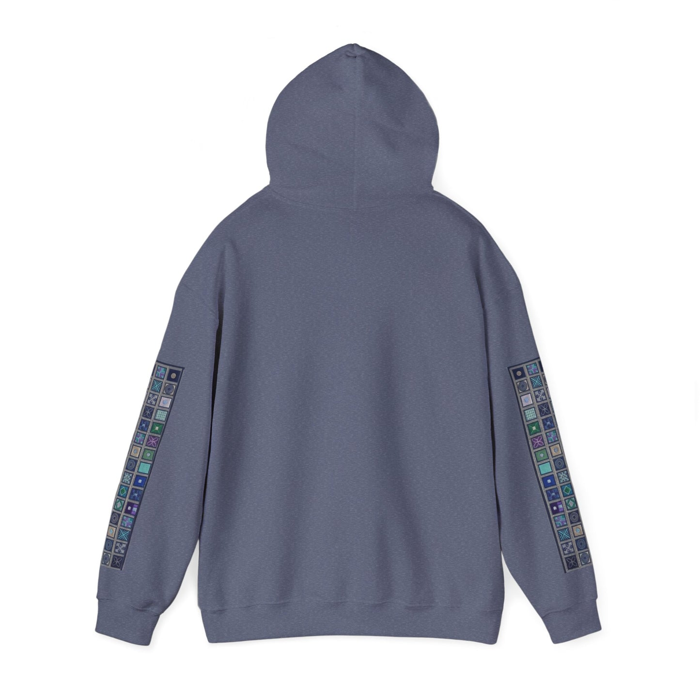 Persian Paisley Calligraphy Hoodie | Paisley Sleeve Graphic Hoodie