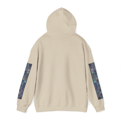 Persian Paisley Calligraphy Hoodie | Paisley Sleeve Graphic Hoodie