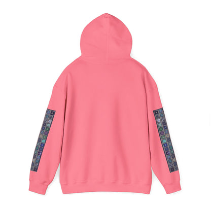 Persian Paisley Calligraphy Hoodie | Paisley Sleeve Graphic Hoodie