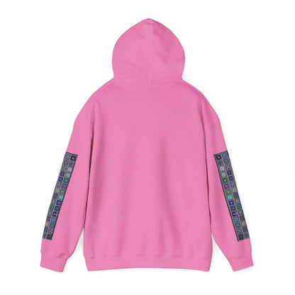 Persian Paisley Calligraphy Hoodie | Paisley Sleeve Graphic Hoodie