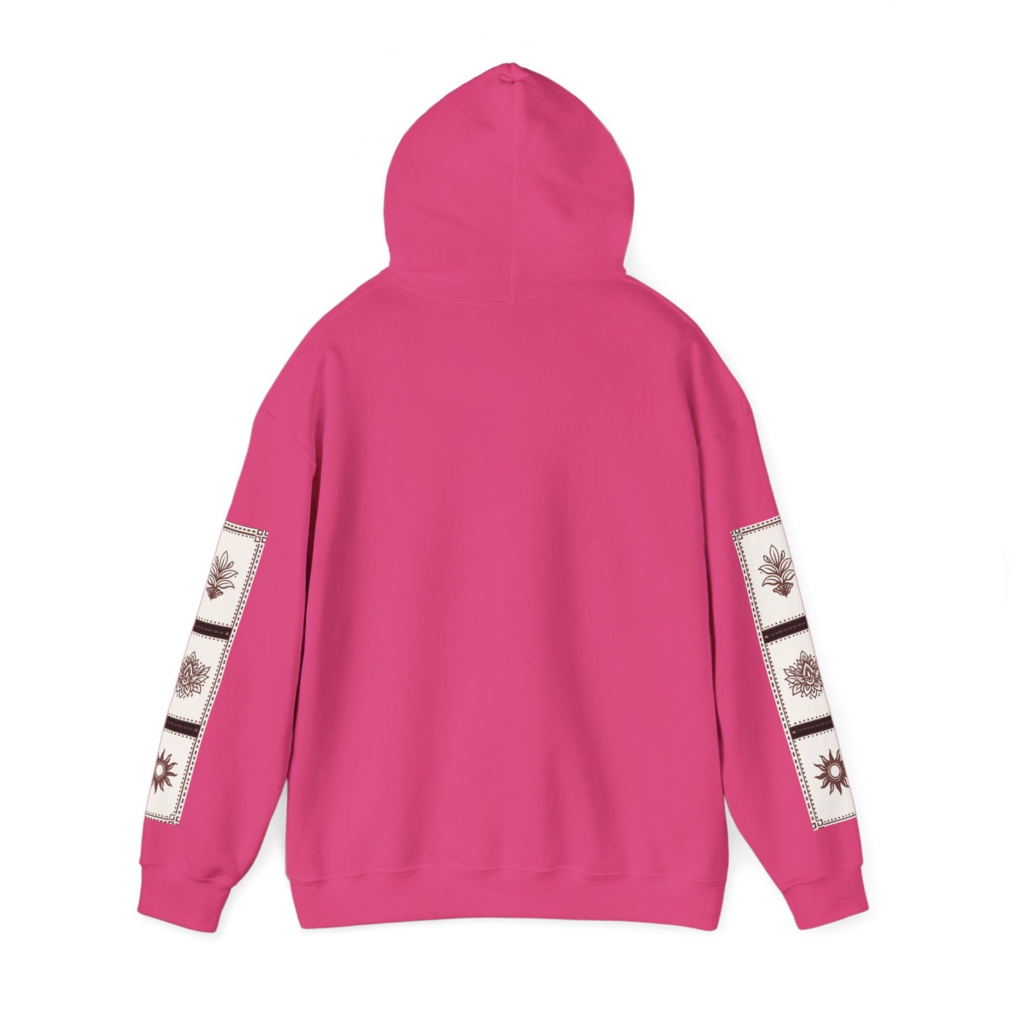 قدم_نیاز Arabic Calligraphy Hoodie | Floral Sleeve Pattern