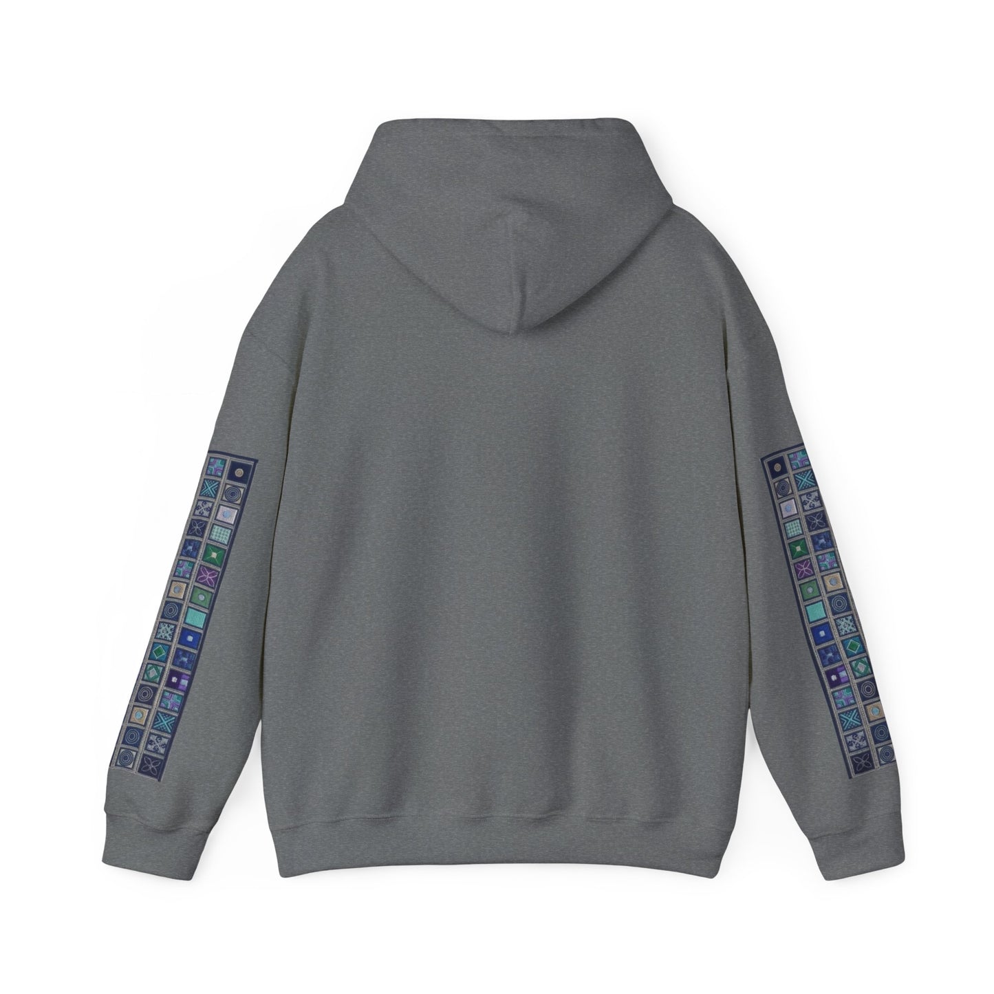 Persian Paisley Calligraphy Hoodie | Paisley Sleeve Graphic Hoodie