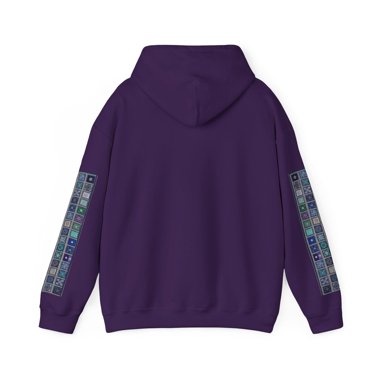 Persian Paisley Calligraphy Hoodie | Paisley Sleeve Graphic Hoodie