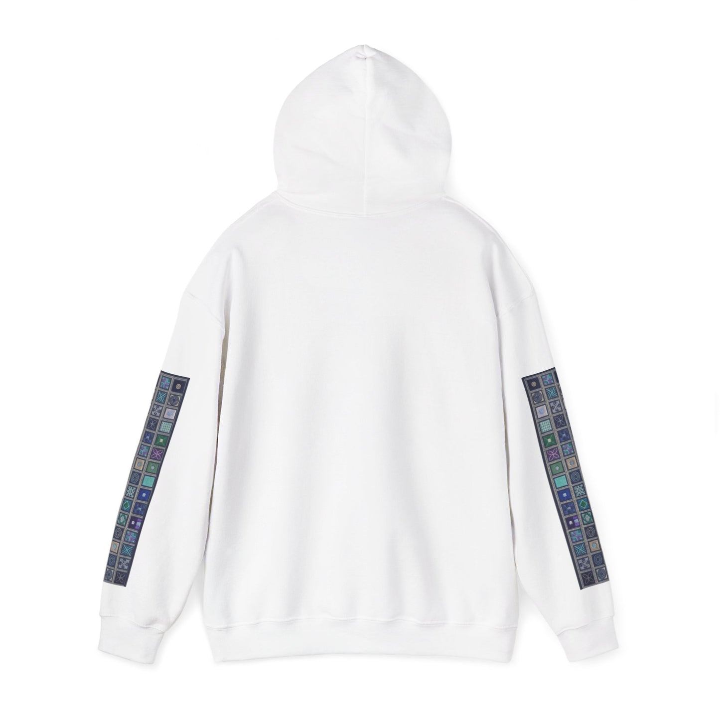 Persian Paisley Calligraphy Hoodie | Paisley Sleeve Graphic Hoodie