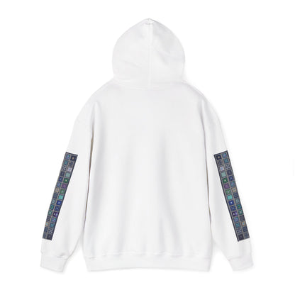 Persian Paisley Calligraphy Hoodie | Paisley Sleeve Graphic Hoodie