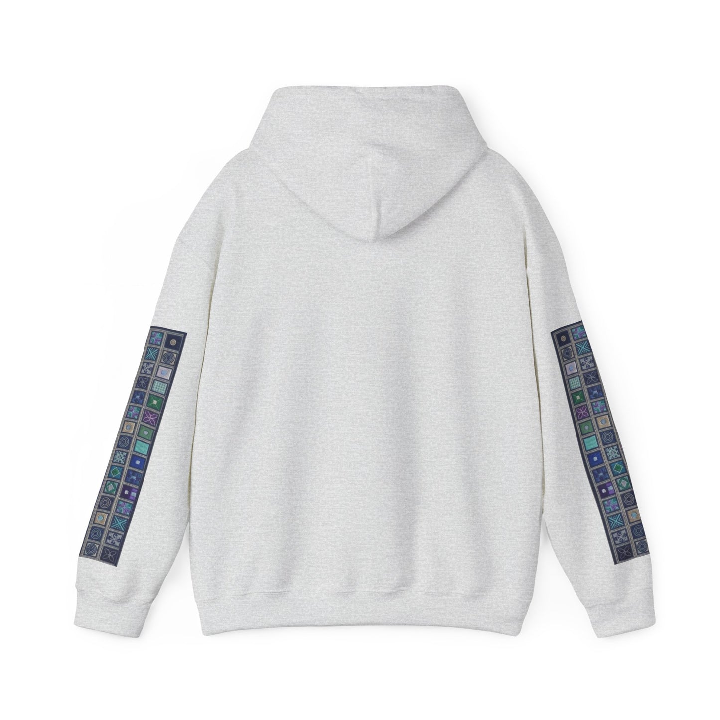 Persian Paisley Calligraphy Hoodie | Paisley Sleeve Graphic Hoodie