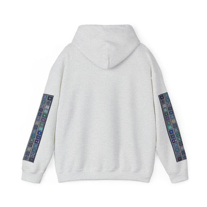 Persian Paisley Calligraphy Hoodie | Paisley Sleeve Graphic Hoodie