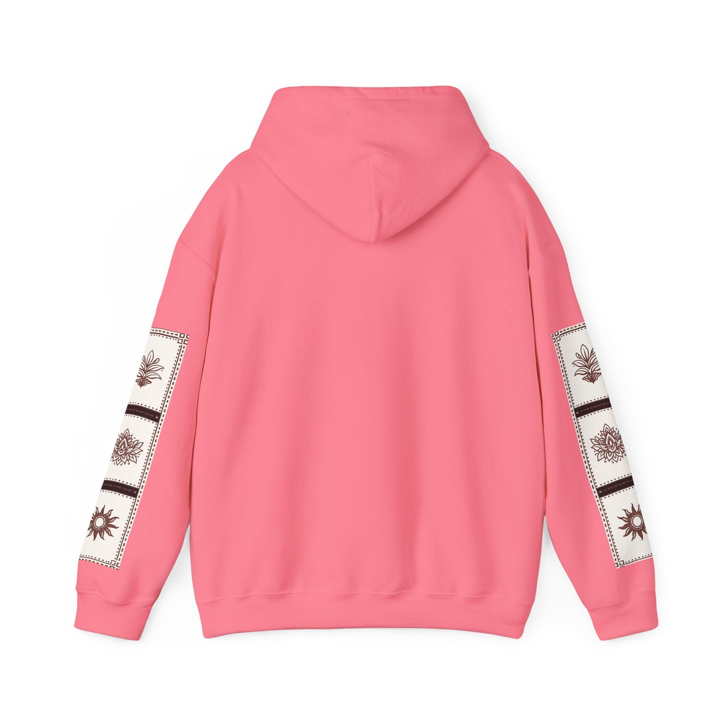 قدم_نیاز Arabic Calligraphy Hoodie | Floral Sleeve Pattern