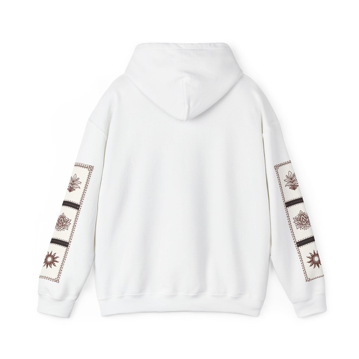 قدم_نیاز Arabic Calligraphy Hoodie | Floral Sleeve Pattern