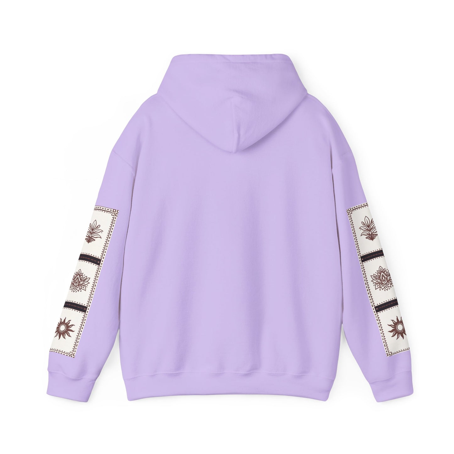 قدم_نیاز Arabic Calligraphy Hoodie | Floral Sleeve Pattern