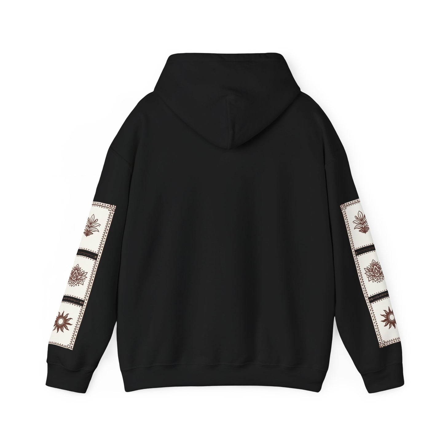 قدم زدن Hoodie | Arabic Calligraphy Script, Sleeve Tile Pattern