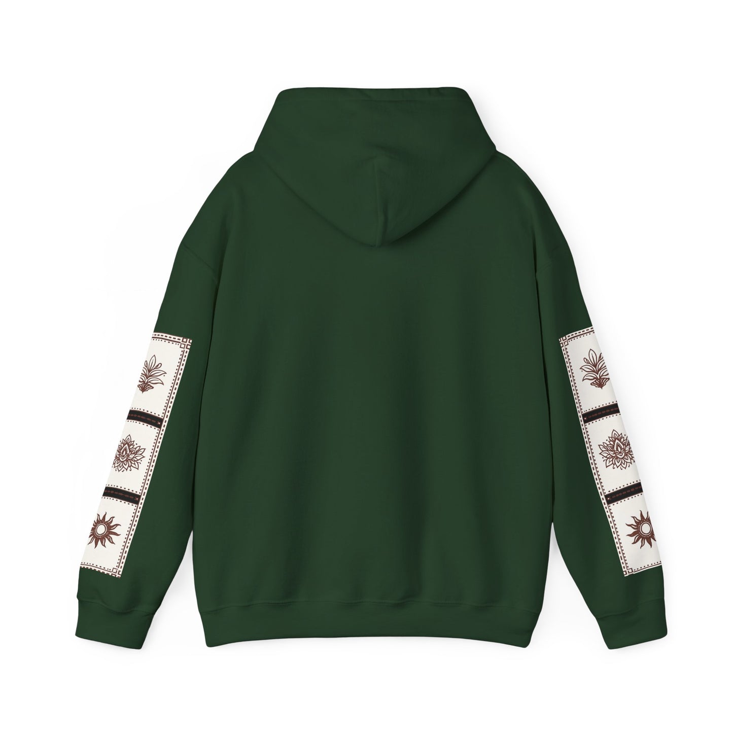 قدم_نیاز Arabic Calligraphy Hoodie | Floral Sleeve Pattern