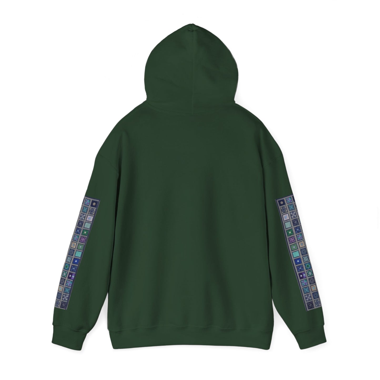 Persian Paisley Calligraphy Hoodie | Paisley Sleeve Graphic Hoodie