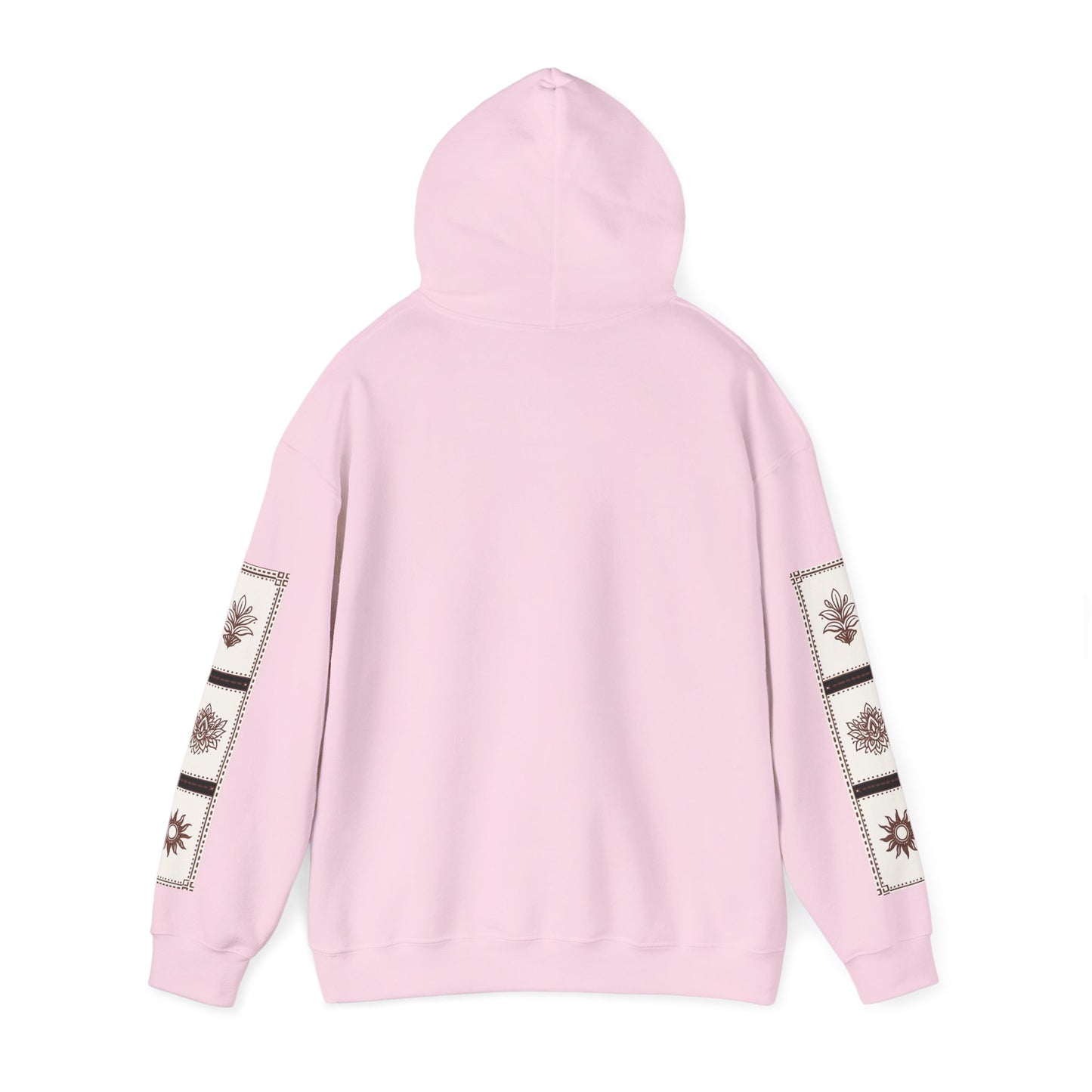 قدم_نیاز Arabic Calligraphy Hoodie | Floral Sleeve Pattern