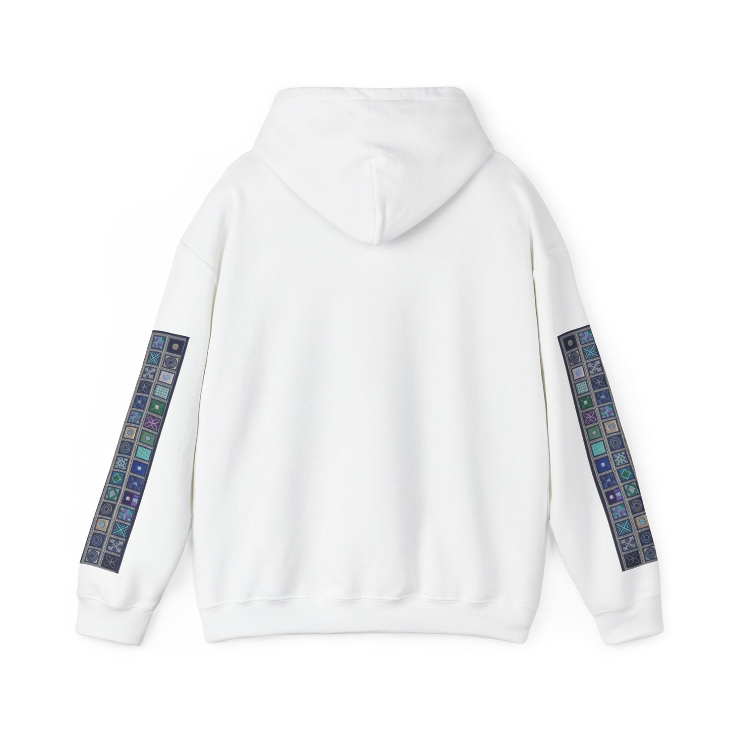 Persian Paisley Calligraphy Hoodie | Paisley Sleeve Graphic Hoodie