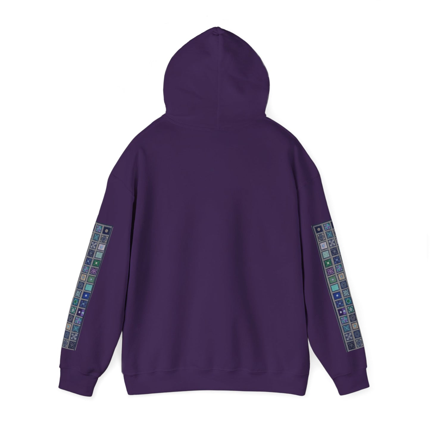 Persian Paisley Calligraphy Hoodie | Paisley Sleeve Graphic Hoodie