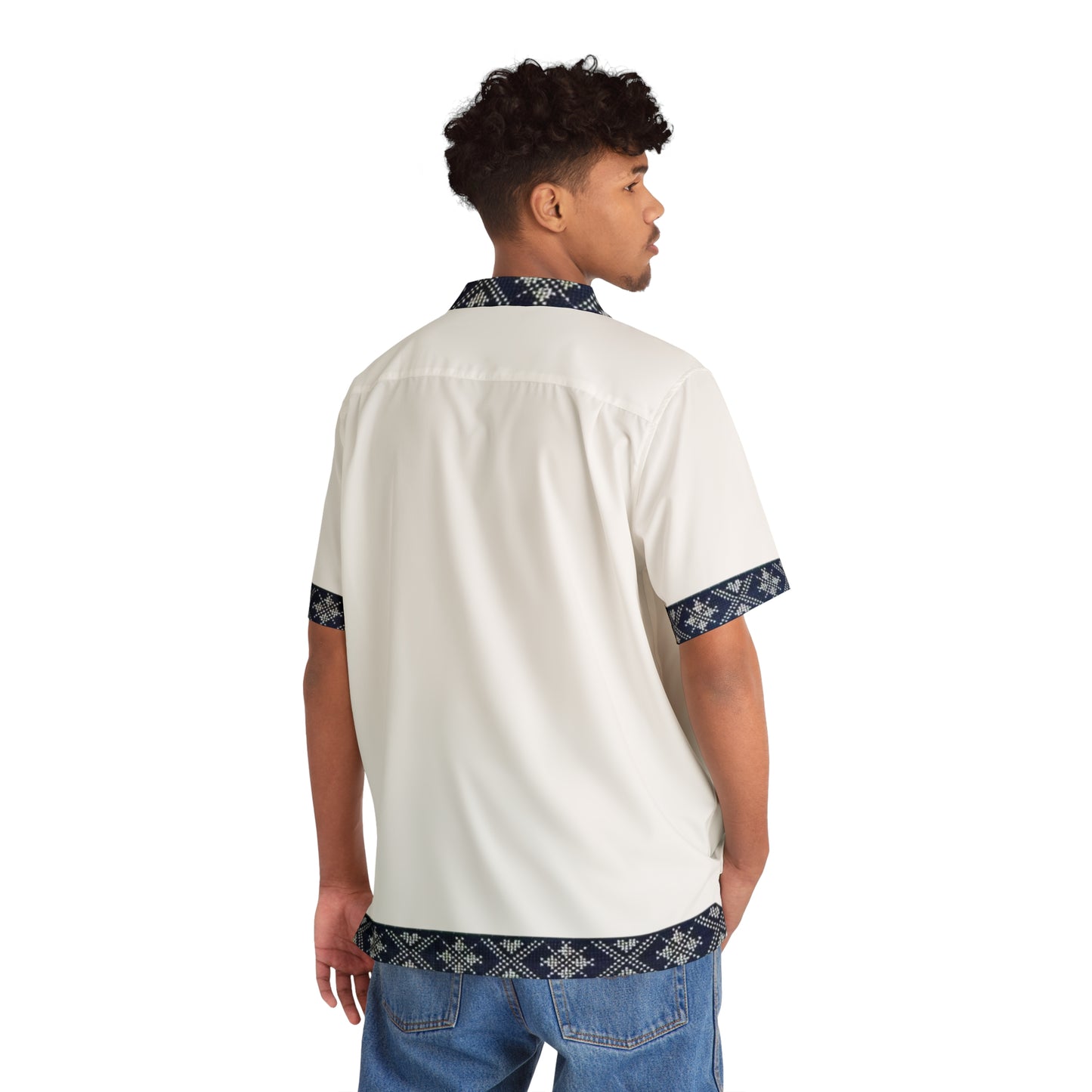 Arabic Script Mizar Hawaiian Shirt | AOP Collared Shirt