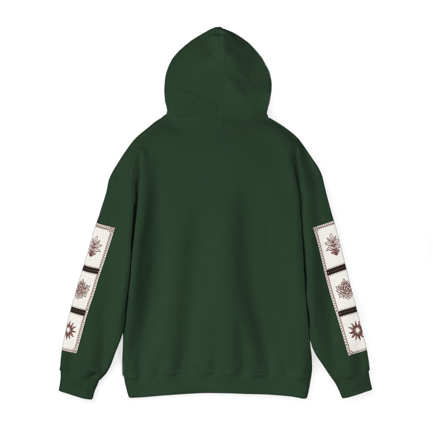قدم_نیاز Arabic Calligraphy Hoodie | Floral Sleeve Pattern