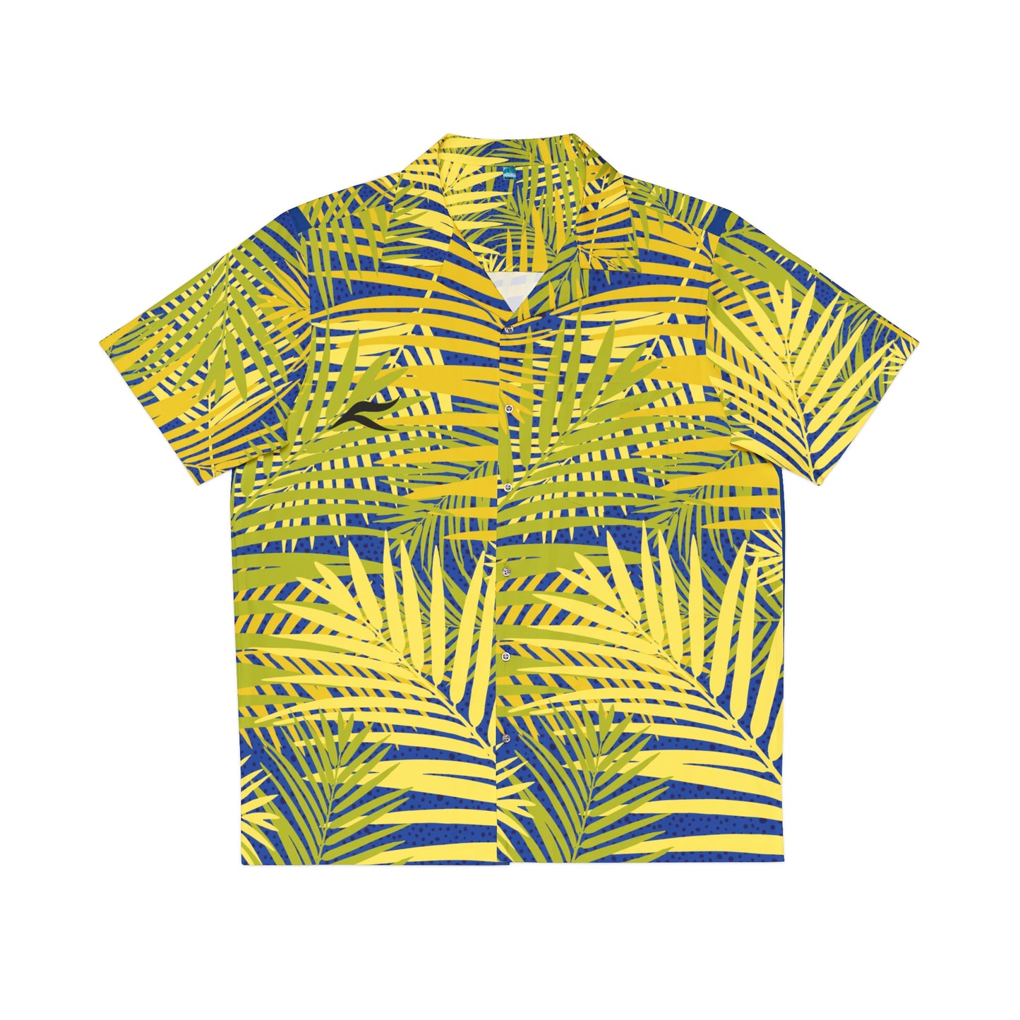 Yellow Palm Leaves Hawaiian Shirt | AOP Tropical Resort Shirt