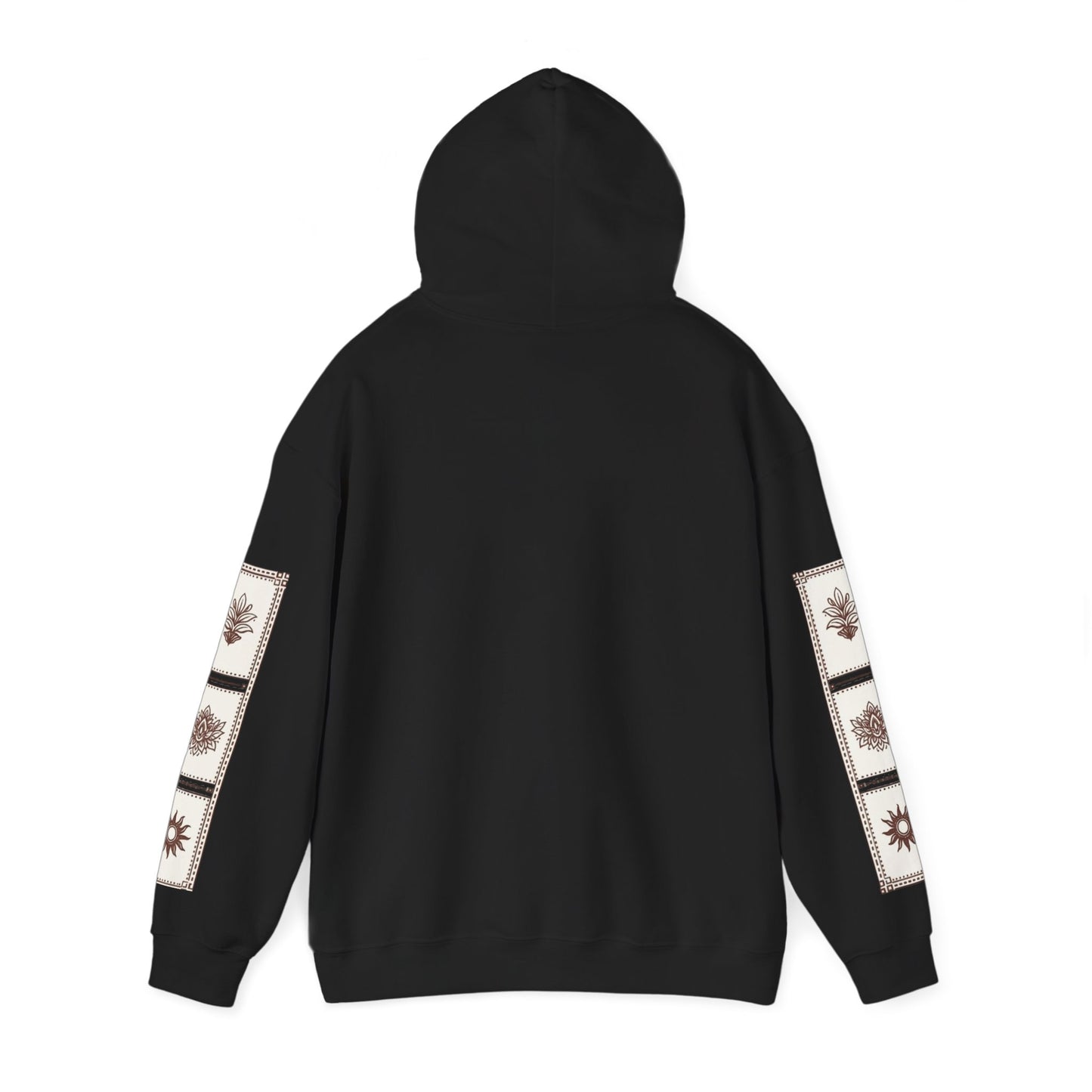 قدم زدن Hoodie | Arabic Calligraphy Script, Sleeve Tile Pattern