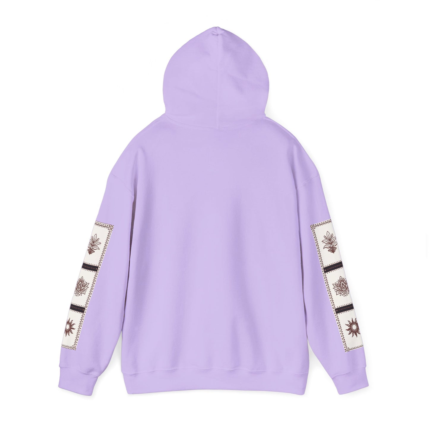 قدم_نیاز Arabic Calligraphy Hoodie | Floral Sleeve Pattern