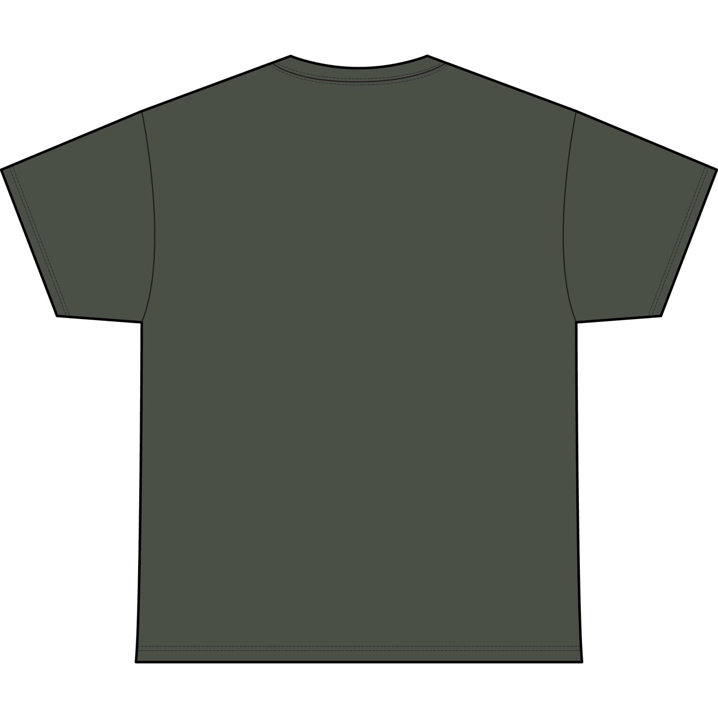 Gold Leaf Floral Vine T-Shirt | Botanical Center Chest Design