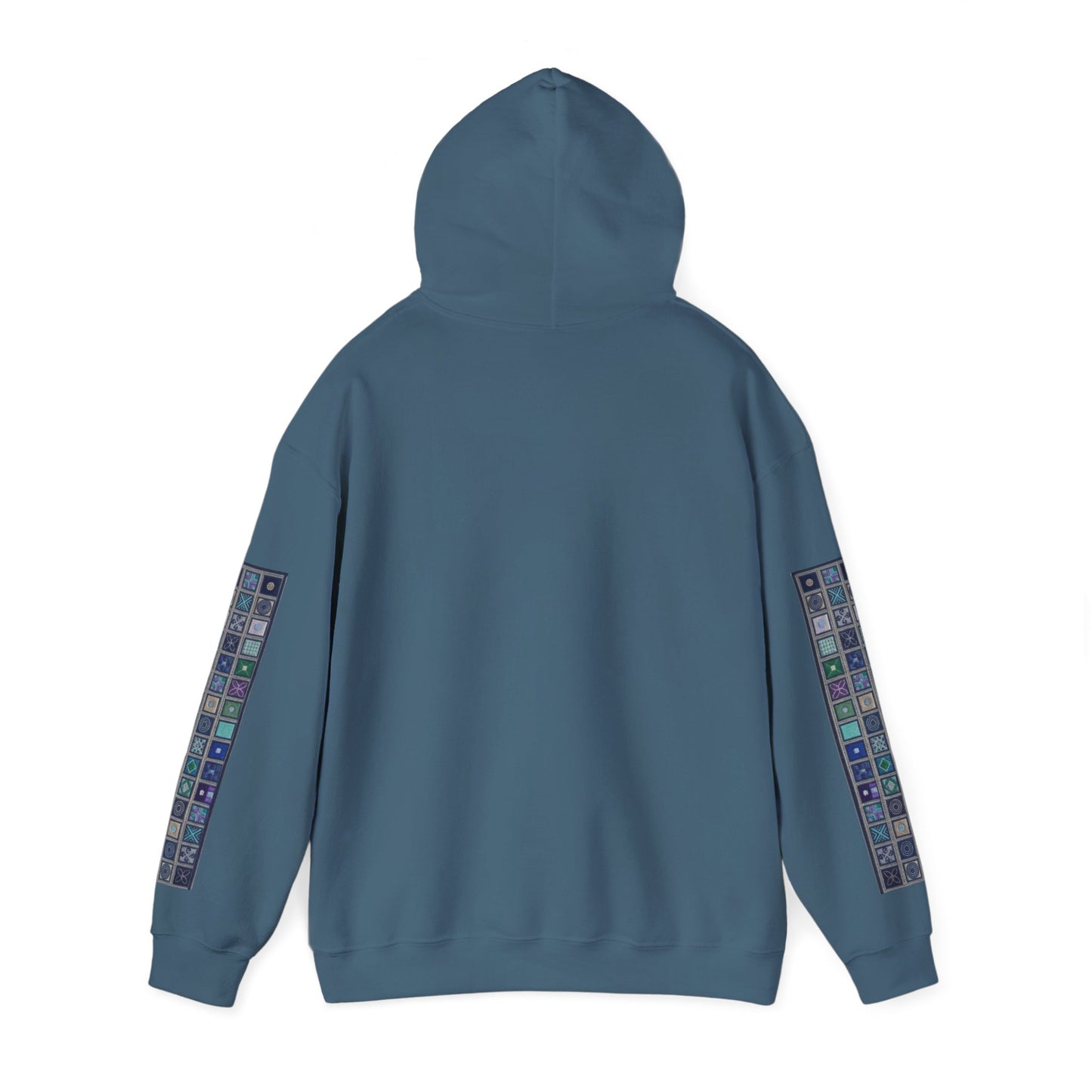 Persian Paisley Calligraphy Hoodie | Paisley Sleeve Graphic Hoodie