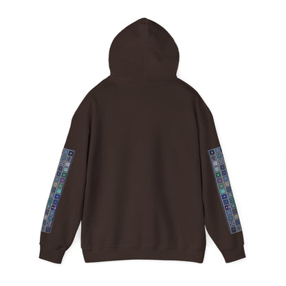 Persian Paisley Calligraphy Hoodie | Paisley Sleeve Graphic Hoodie