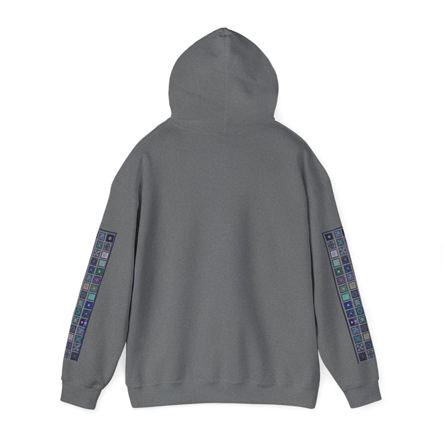 Persian Paisley Calligraphy Hoodie | Paisley Sleeve Graphic Hoodie