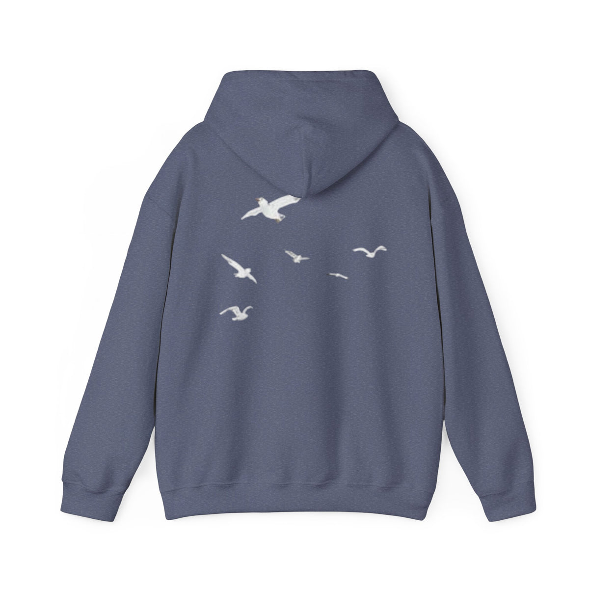 Daisy Script Arabic Phrase Hoodie | Seagulls Back Print Hoodie