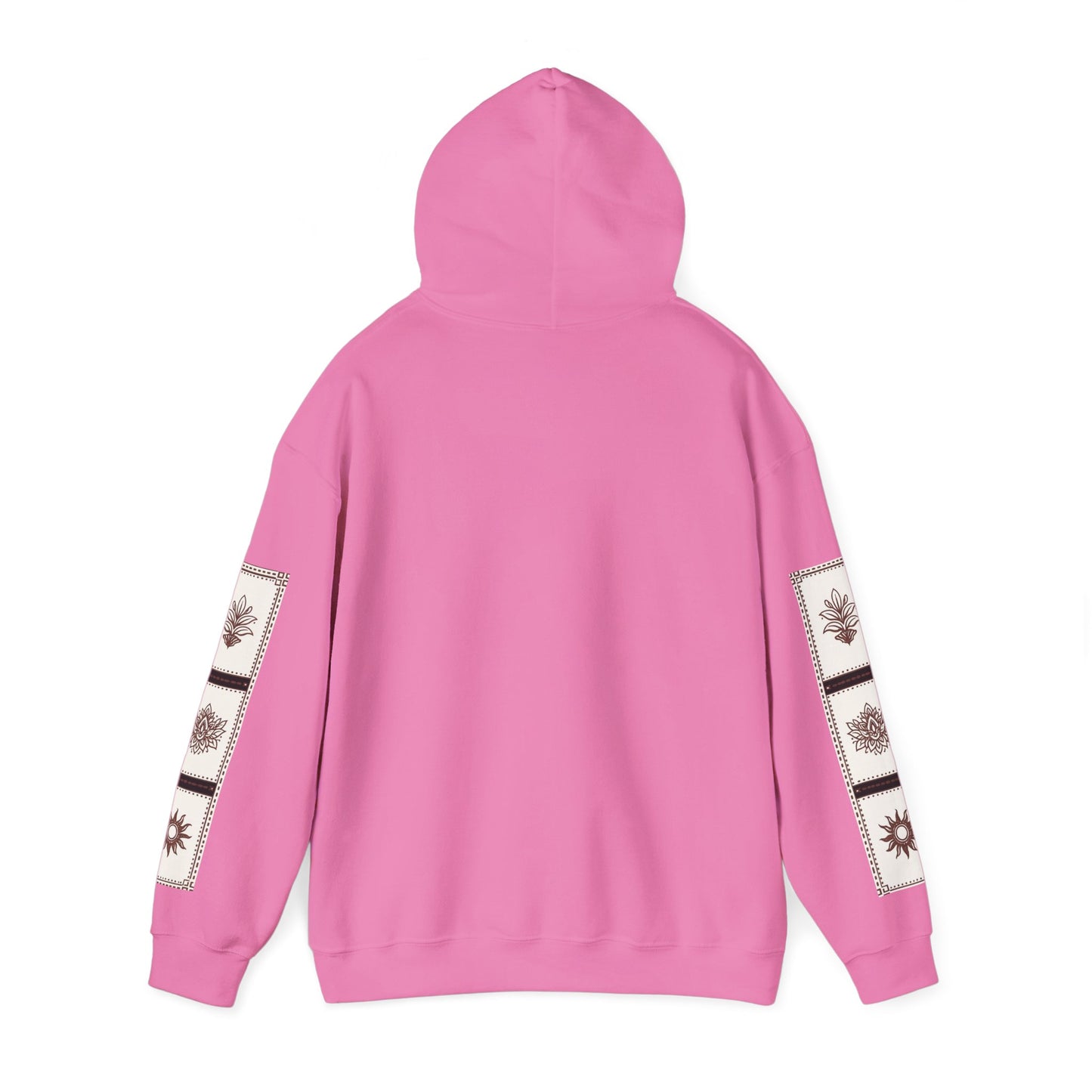 قدم_نیاز Arabic Calligraphy Hoodie | Floral Sleeve Pattern