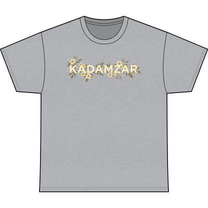 Gold Leaf Floral Vine T-Shirt | Botanical Center Chest Design