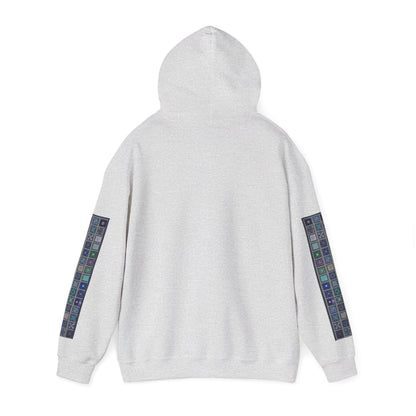 Persian Paisley Calligraphy Hoodie | Paisley Sleeve Graphic Hoodie