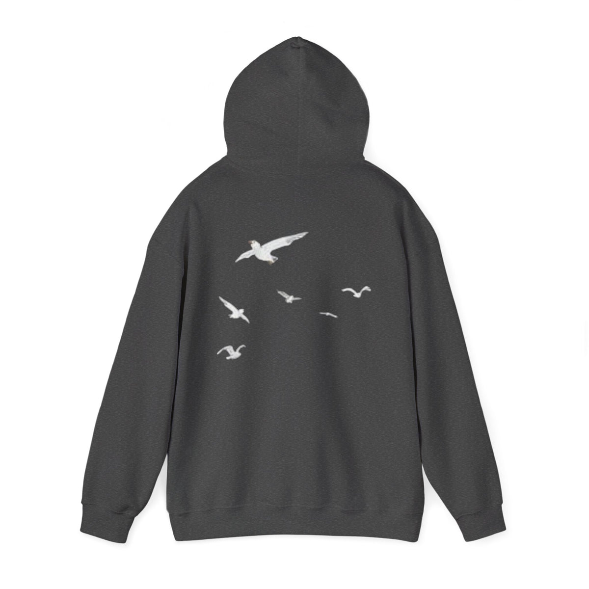 Daisy Script Arabic Phrase Hoodie | Seagulls Back Print Hoodie