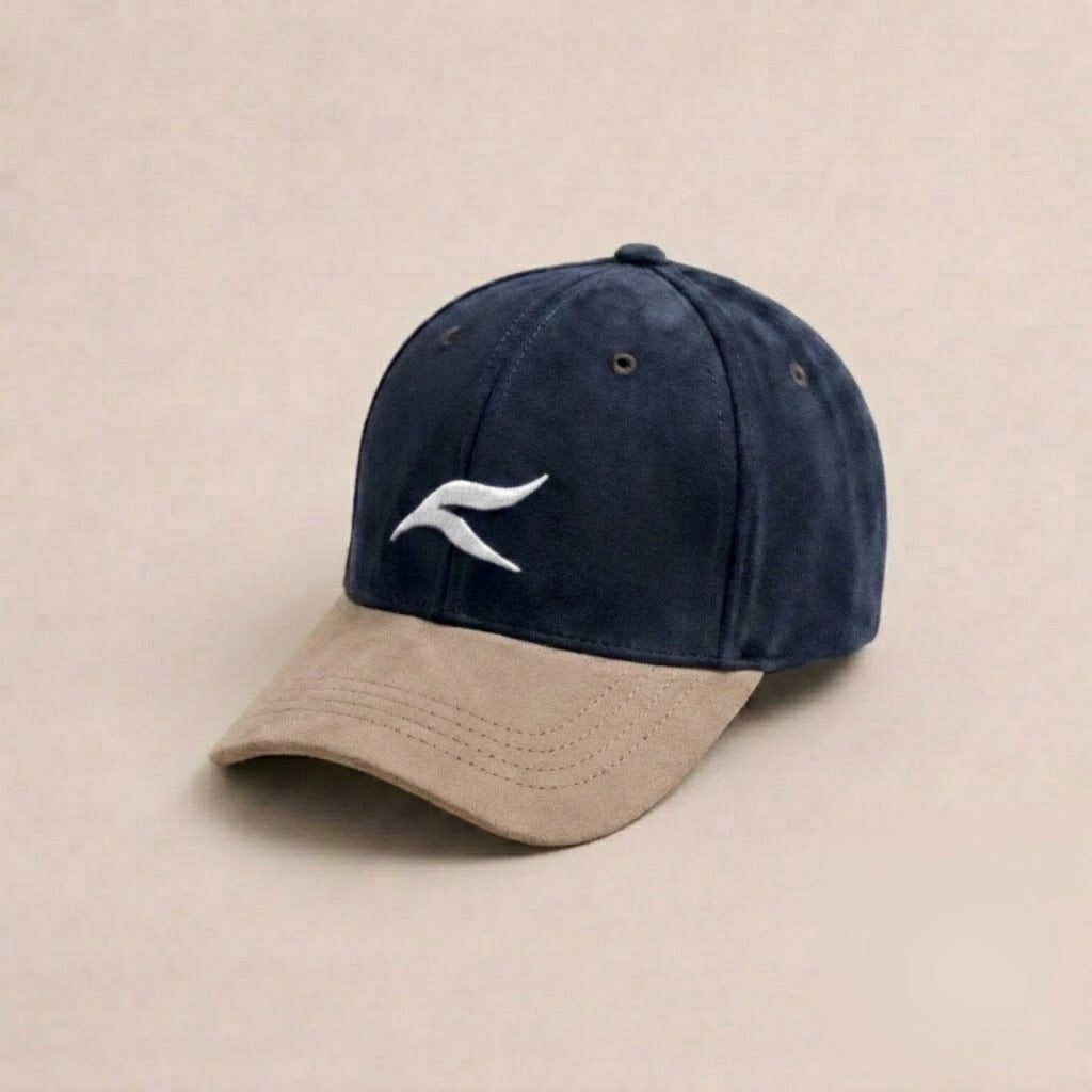 Navy Blue & Sand Beige Cap