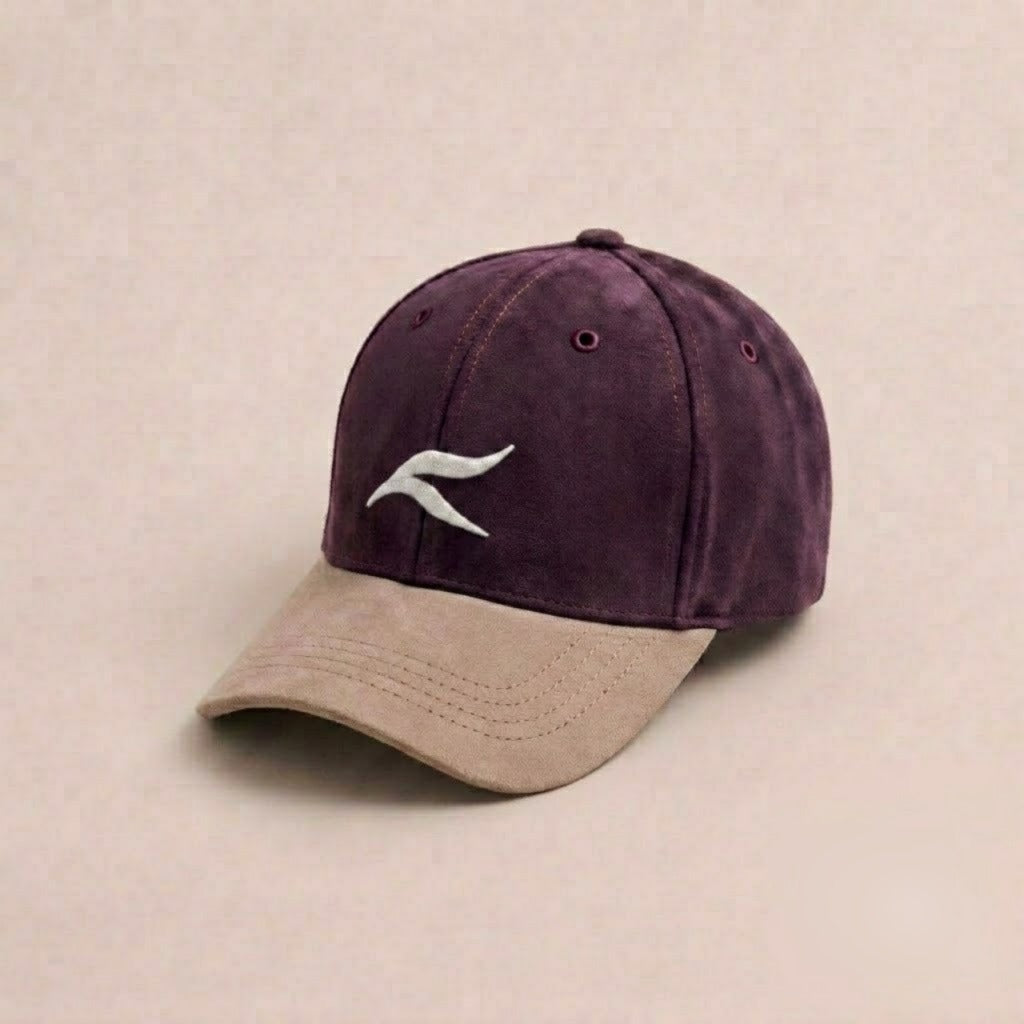 Purple & Sand Beige  Cap